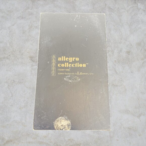 VINTAGE ROMAN INC. -- Allegro Music Box, Jewelry/Change/Trinket Box, Collectable - Picture 7 of 8